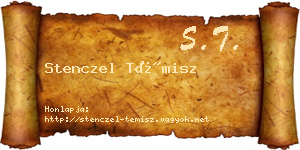 Stenczel Témisz névjegykártya